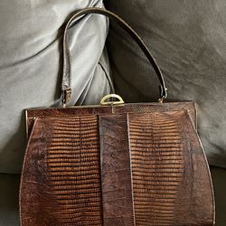 Vintage Lizard Leather Purse 
