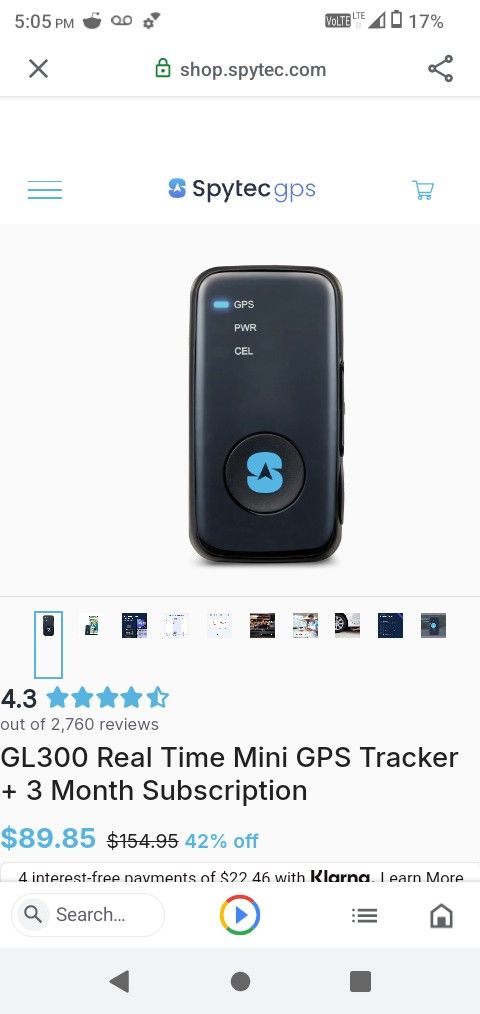 Spytec Gps Tracker And Magnetic Case With 6 Month Subscription