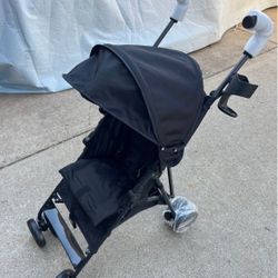 Convenience Stroller, Lightweight Stroller with Compact Fold, Large Storage Basket, Canopy, Cup Hold
