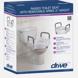 Raised Toilet Seat Arms