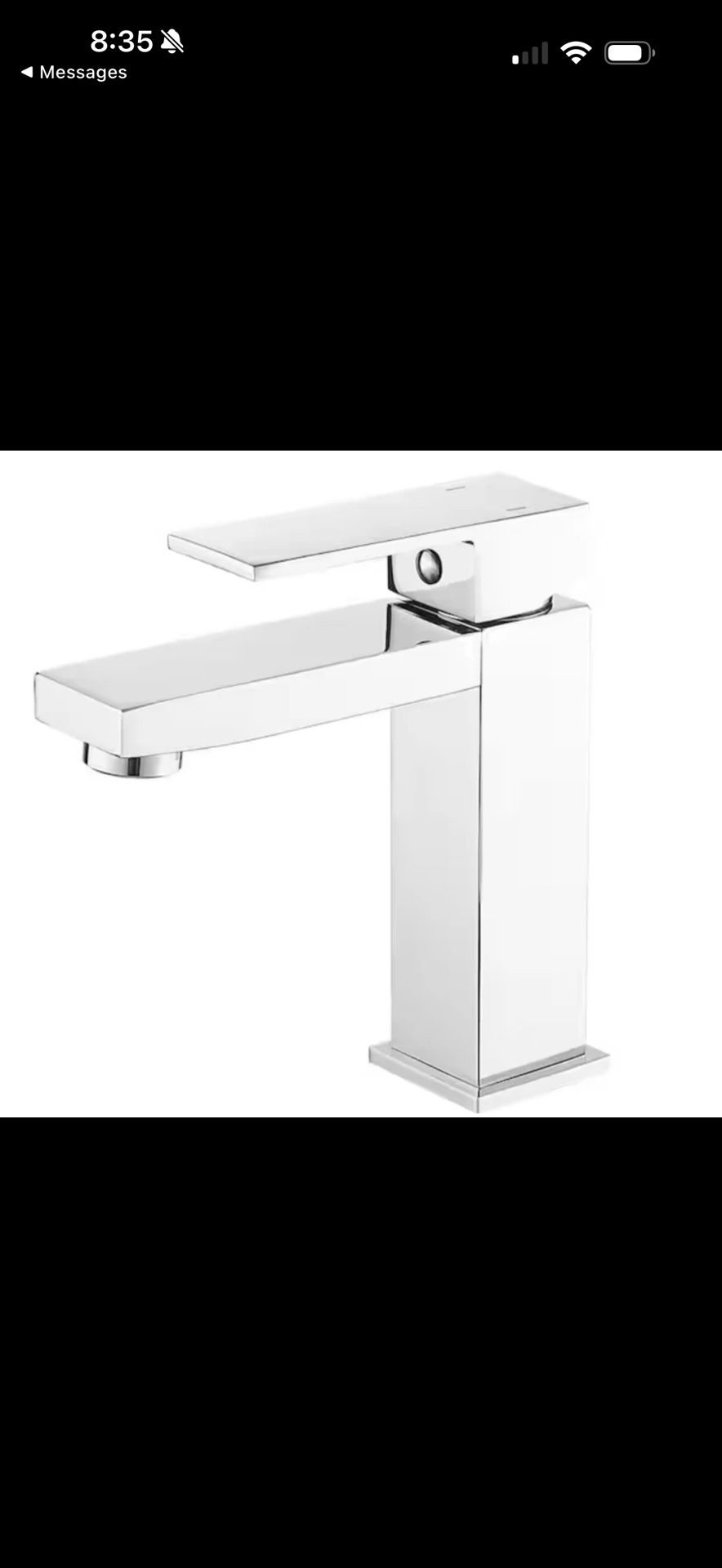 BWE Single Handle Single Hole Modern Bathroom Faucet Bathroom in Polished Chrome