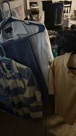 Men’s clothes for sale Shirts Short Sleeve Nice Cargo Shorts and a lot of Men’s Shoes Tennis and Dress