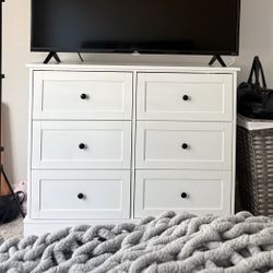 White 6-Drawer dresser