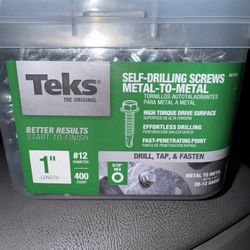 NEW! #12-14 x 1 in. External Hex Washer Head Drill Point Screw (400-Pack)