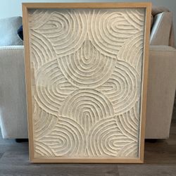 Framed Textured Wall Art Piece 