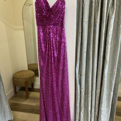 New Magenta Sequin Dress Size 4