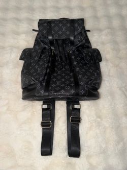 Black Louis Vuitton Monogram backpack and Black Louis Vuitton Keepall Bandoulière 45 duffle bag