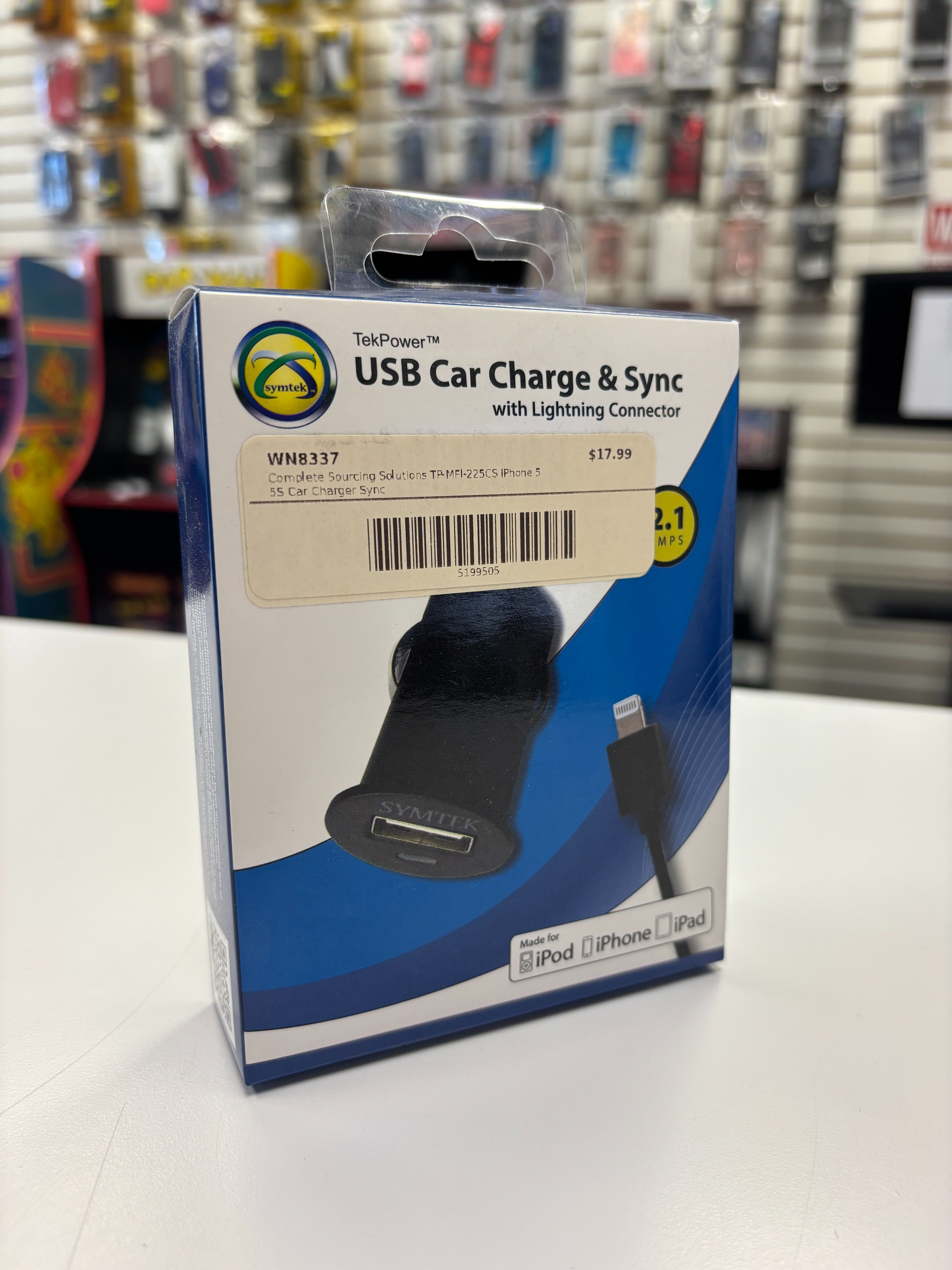 USB Car Charge & Sync w/ Lightning Connector 