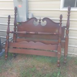 Antique Mahogany Bed 
