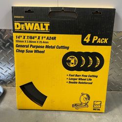 DeWALT Chop Saw Wheel, 4 Pack
