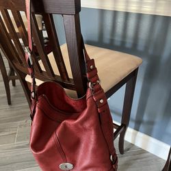 Fossil Red Handbag