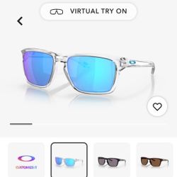 Oakley Sylas Prizm Sapphire – Clear Frame – Great Condition