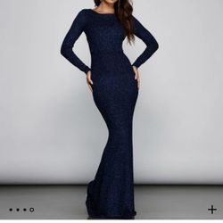 Long Mermaid Dress (burgandy) 