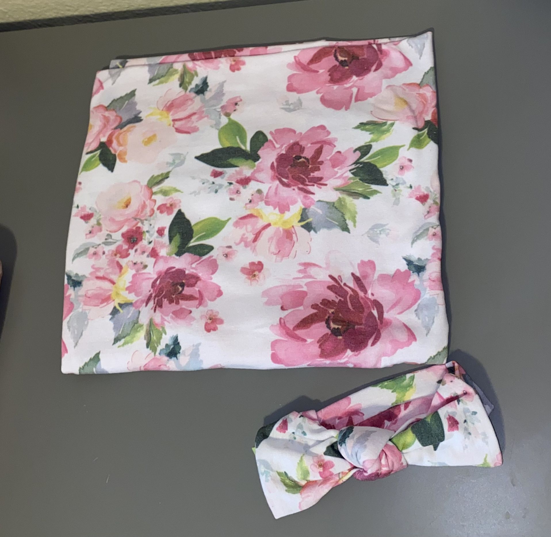 Swaddle Blanket With Headband