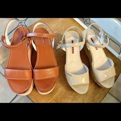 Authentic  PRADA  Sandals Pair 