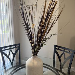 Decorative Vase with Faux Plant