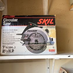 Vintage Skilsaw 7 1/4'' Circular Saw 5350 Corded 120V  2-1/3 HP Motor USA 