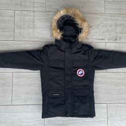 Canada Goose Parks Langford Black Jacket Size Large Fur