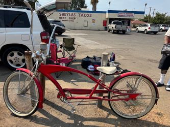 Red Lowrider Bicycle