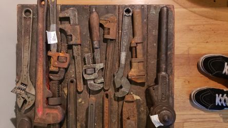 VINTAGE TOOLS WRENCHES, ETC