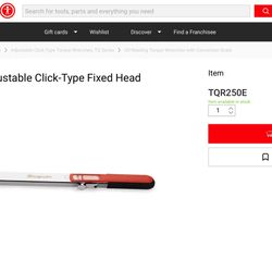 Snap-on 1/2”. Torque Wrench 