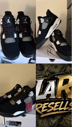 AJ RETRO 4 WHITE THUNDER