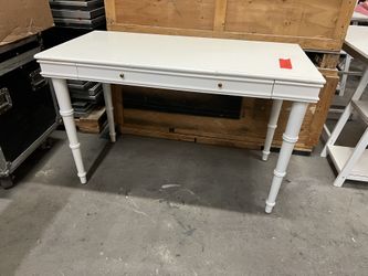 White Table With Drawer