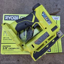 RYOBI 20V CORDLESS 3/8" CROWN STAPLER 