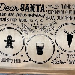 Personalized Santa Trays