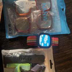 Fitbit Sense + NIB Accessories