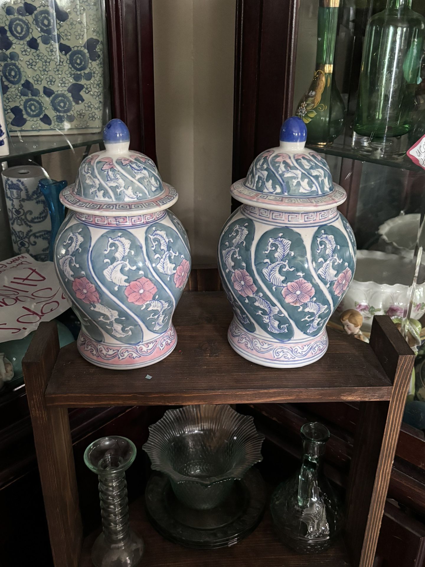 A Pair Of Oriental  Vases 