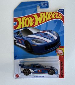 Hot Wheels Corvette C6R BLUE (THEN/NOW)