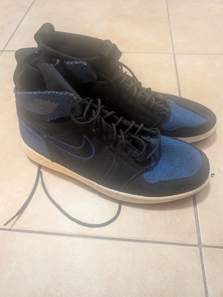 Nike Air Jordan 1 Retro High Ultra Sneakers Sz 12 Blue Lace Up