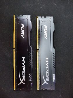 HyperX Fury DDR4 RAM Sticks 16gb 2x8gb