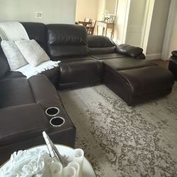 Brown Sectional Sofa 