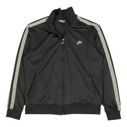 VINTAGE NIKE JACKET MENS XL GRAY TRACK SWEATSHIRT SWEATER SWOOSH TRAVIS FULL ZIP