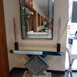 Console Table & Mirror Set. 