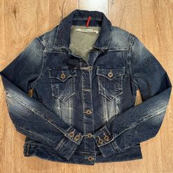 Designer Jean Jacket ( Never Worn) Medium 
