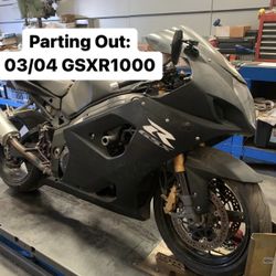 PARTING OUT: Suzuki 2003 2004 GSXR1000 Wheel Rim Forks Speedometer CDI ECU ECM Seat Muffler Exhaust Brake
