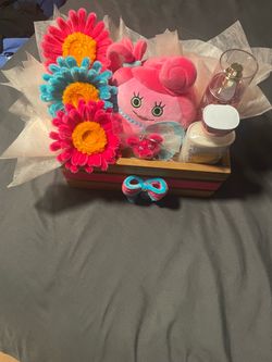 Caja con locion y crema de Bath& Body works
