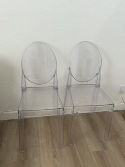 2 Clear Chairs