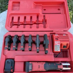 M18 18-Volt Lithium-Ion Brushless Cordless FORCE LOGIC Press Tool Kit with 1/2 in. - 2 in. Jaws Kit (6-Jaws Included)