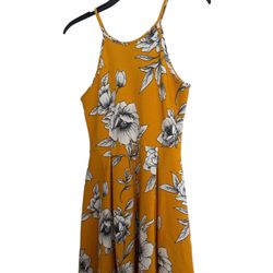 Yellow Floral Dress 
