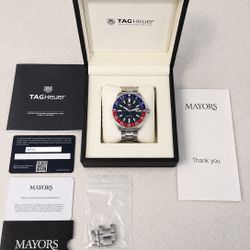TAG Heuer Aquaracer Calibre 7 GMT “Pepsi” Automatic – Full Set