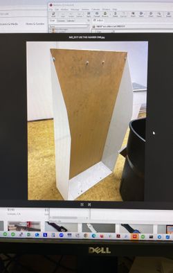 Big Metal And Wood Box Tray Thing