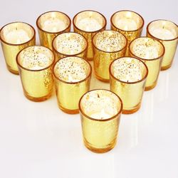 Gold Votive Candle Holders