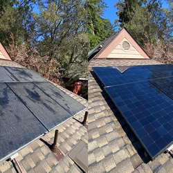 Solar panel cleaning