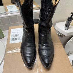 Tony Lama Lizard Cowboy Boots 