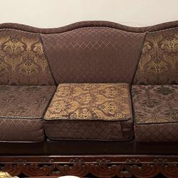Brown Classic Sofa For Immediate Sale 