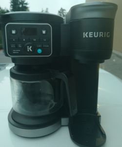 K-duo single serve hot and iced and carafe coffee maker keurig
